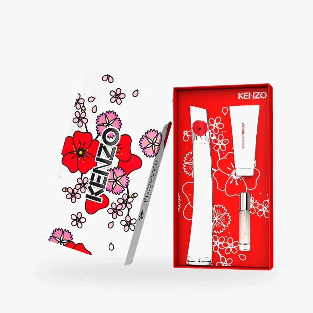 Kit Flower By Kenzo — 100 ML x 10 ML x 75 ML