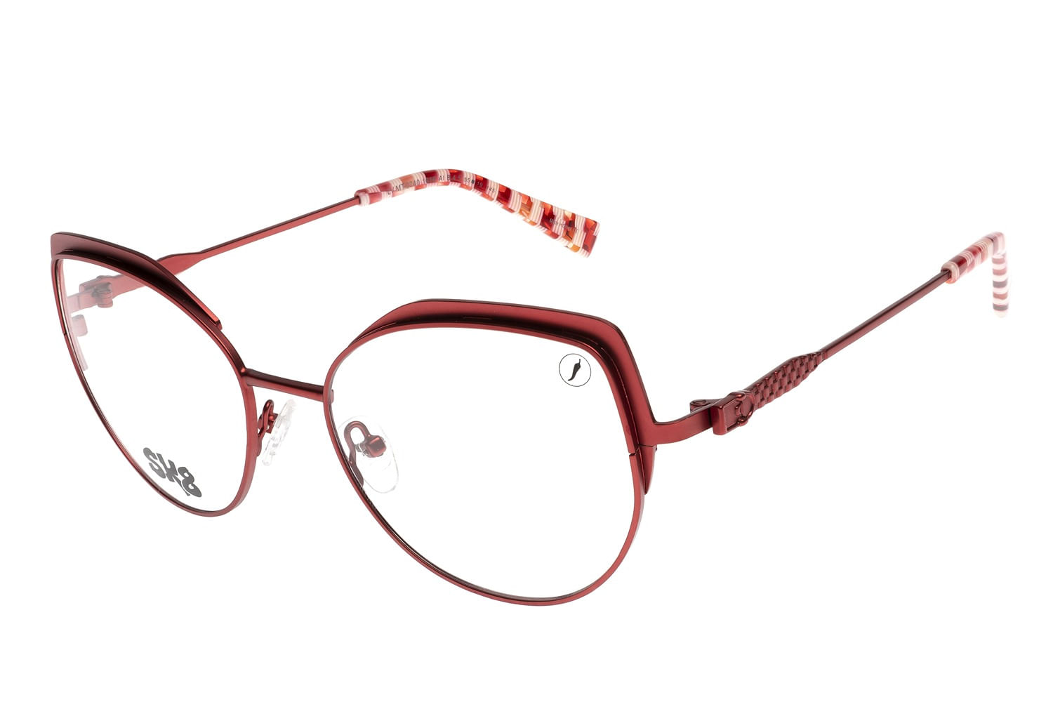 Armação Para Óculos de Grau Feminino SK8 Cat Vermelho LV.MT.0740.1616 M