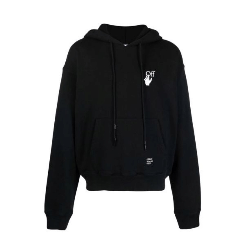 Moletom Off-White Caravaggio Arrow Oversized Black — PP / P / G / XG, Novo