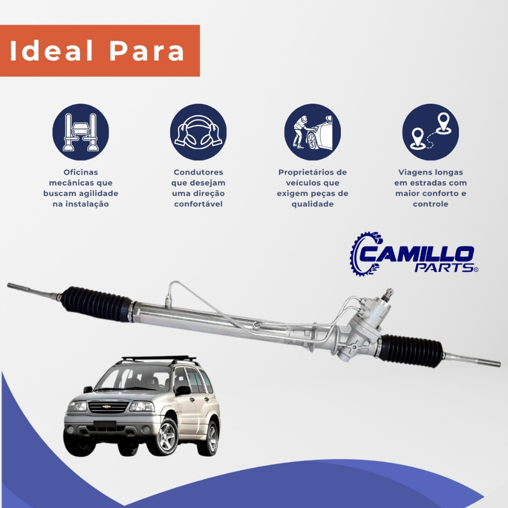Foto 2 de Caixa Direção Hidráulica Tracker e Grand Vitara 1998 2008 Compatível Original