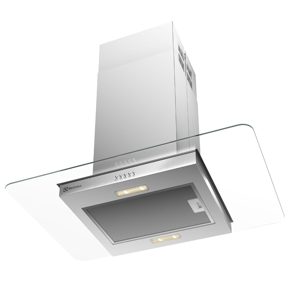 Foto 4 de Coifa de Ilha Electrolux 90cm de Vidro Efficient com Luz de Led (CE9IX) 110