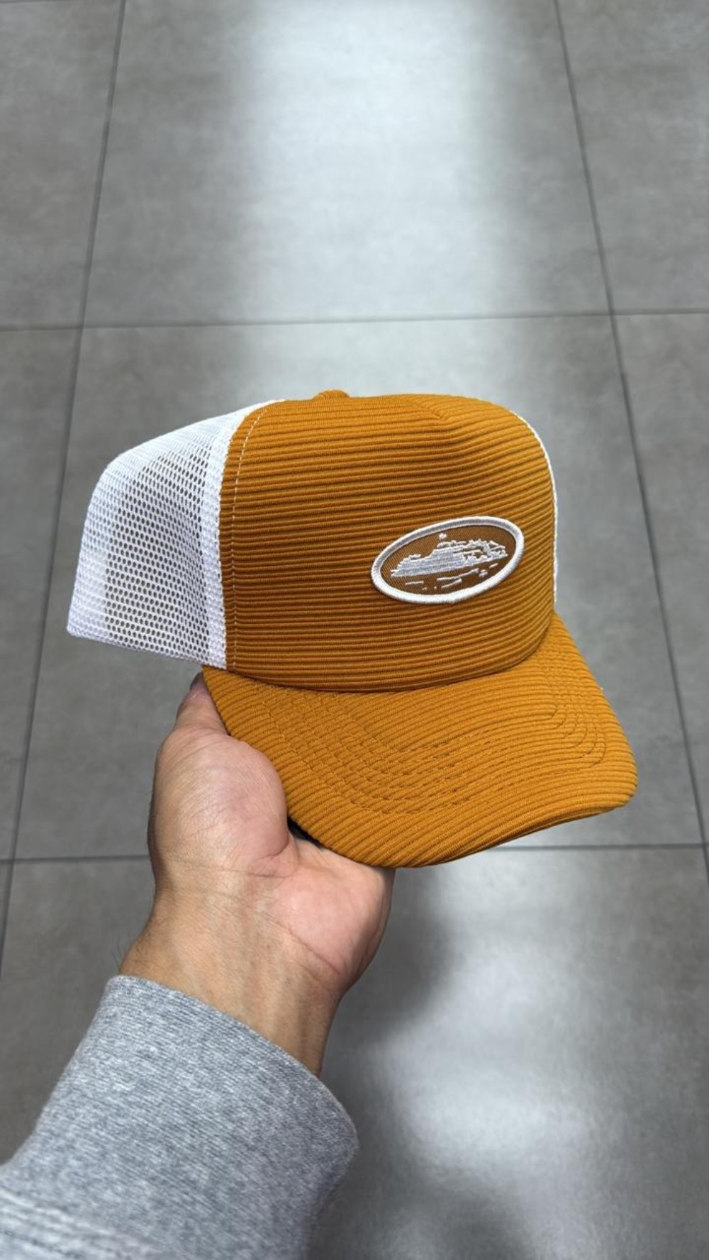 Boné Corteiz Short Peak Trucker Orange — Único, Novo
