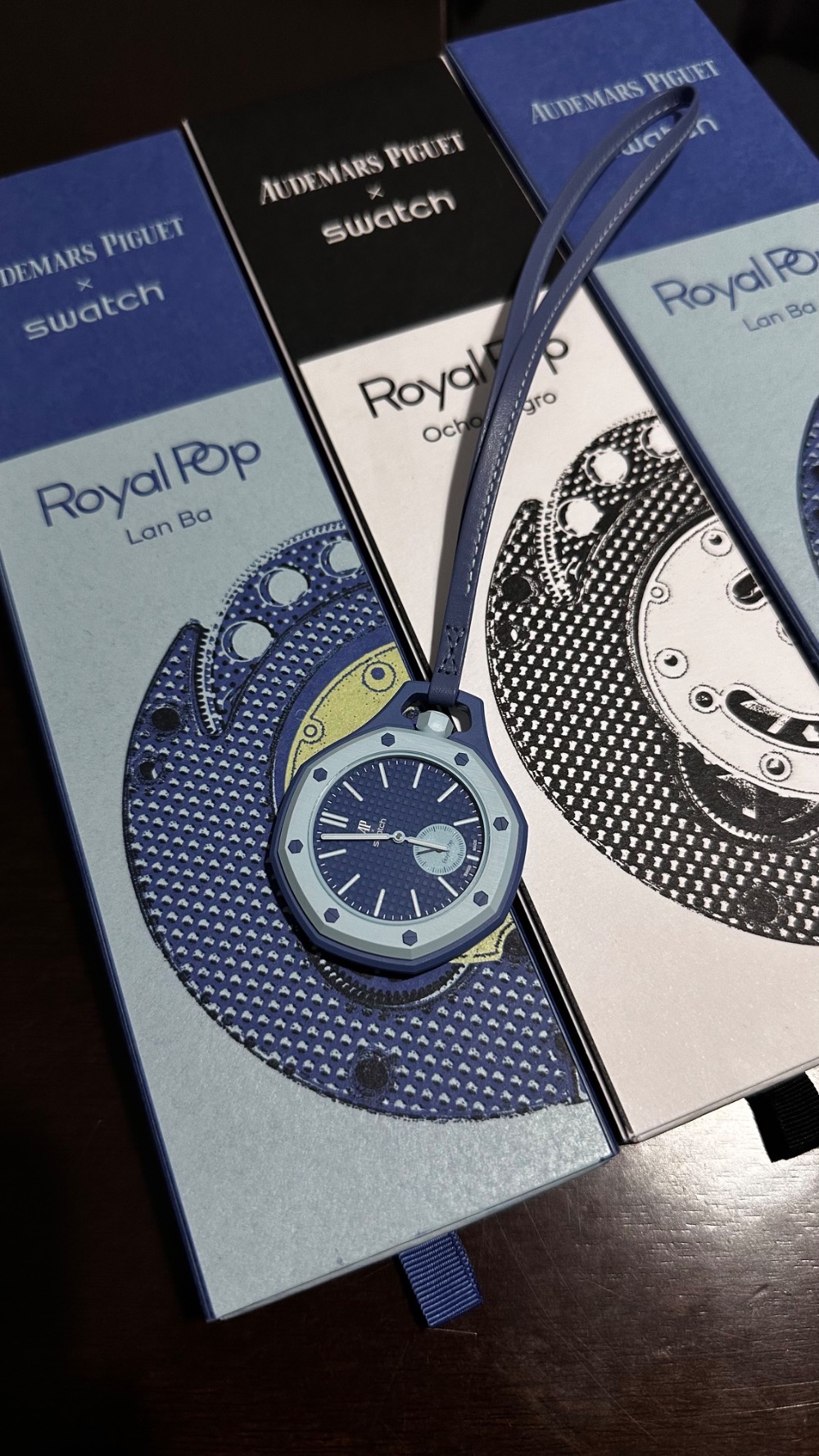 Audemars Piguet x Swatch Relógio Royal Pop LAN BA Blue 40 mm — Único, Novo