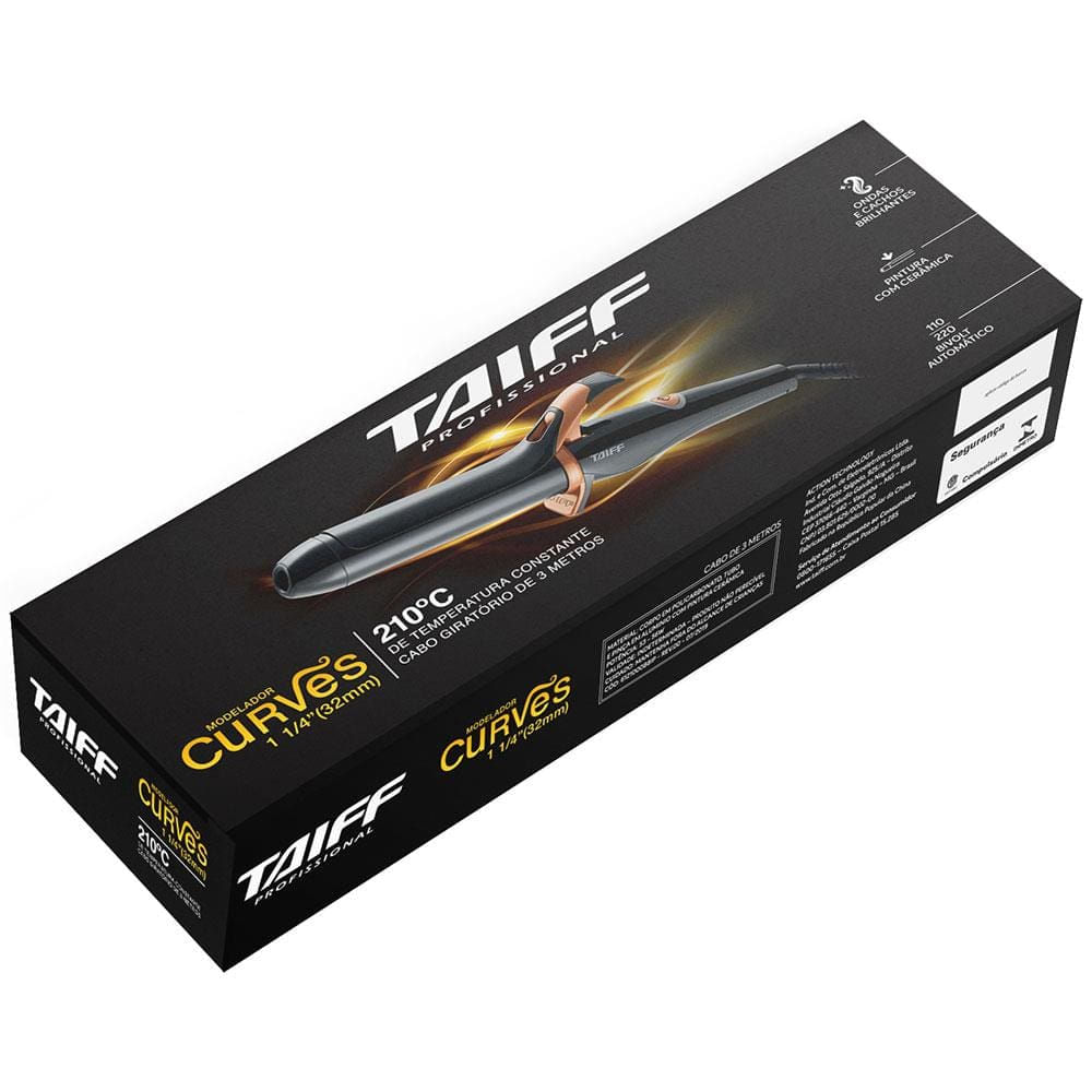 Foto 5 de Modelador de Cachos Taiff Curves 1 1/4 Bivolt – Preto