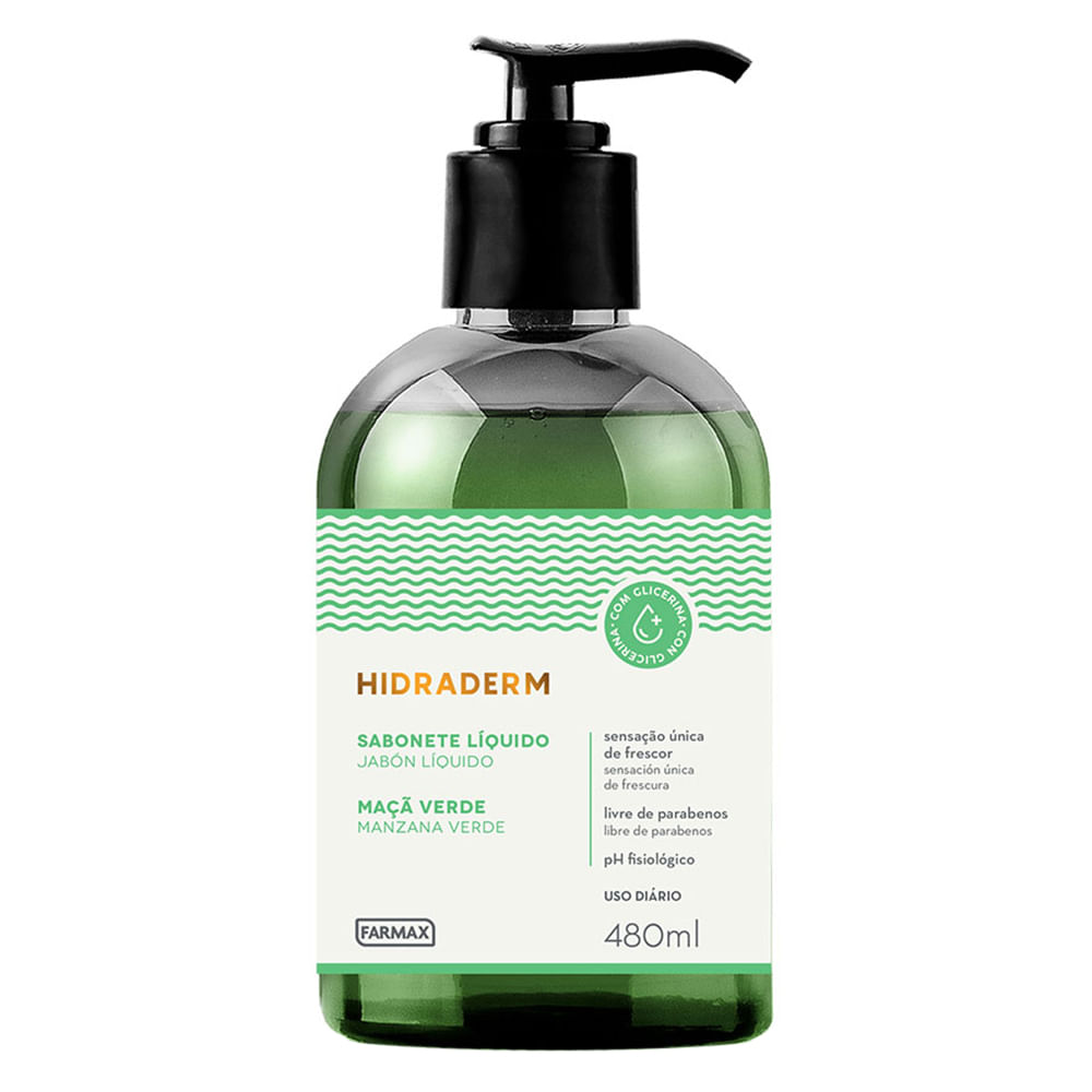 Sabonete Líquido Hidraderm - Maçã Verde — 480ml