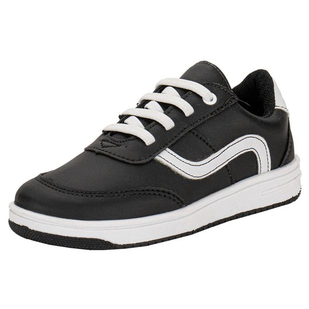 Tênis Infantil Masculino Funway FFCG58 PRETO/BRANCO 21