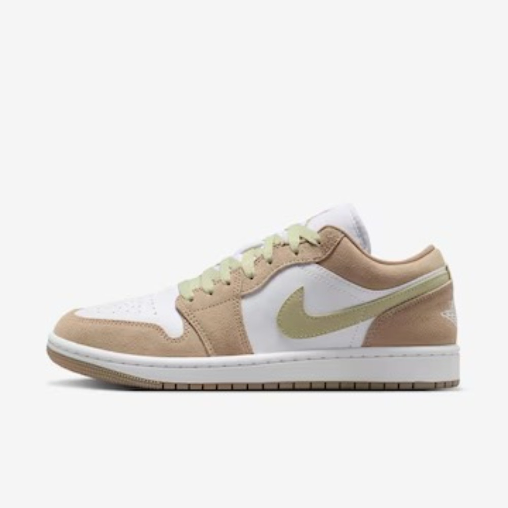 Air Jordan 1 Low Khaki Olive Aura Feminino — 40, Novo