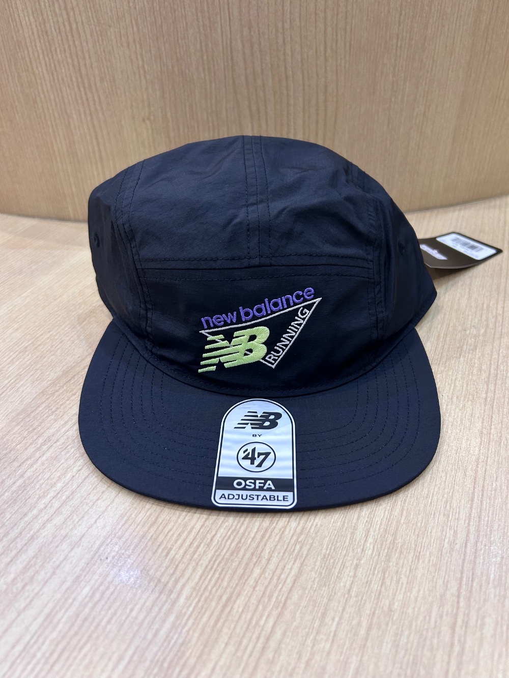 Boné New Balance 5-Panel Tri Runner Black — Único, Novo