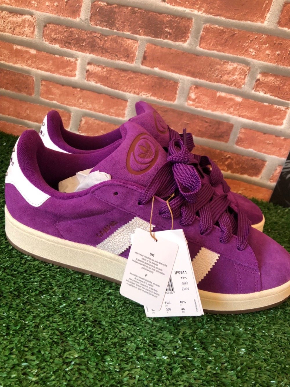 adidas Campus 00s Purple White — 44, Novo
