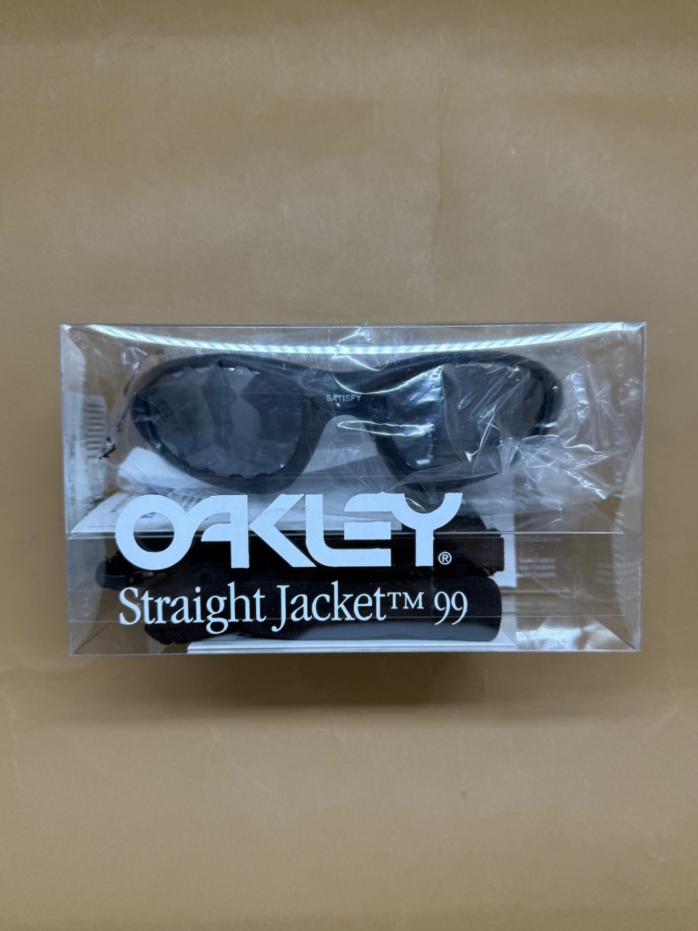 Satisfy x Oakley Óculos Straight Jacket 99 Grey — Único, Novo