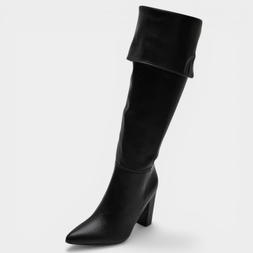 Bota Vizzano Over Cano Alto Feminina - Preto