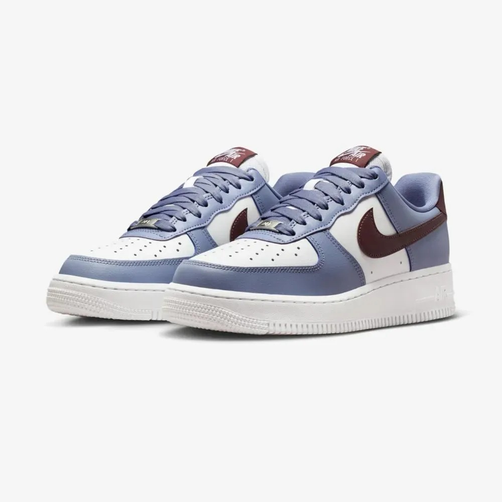Nike Air Force 1 '07 Feminino Diffused Blue Dark Team Red White — 37, Novo