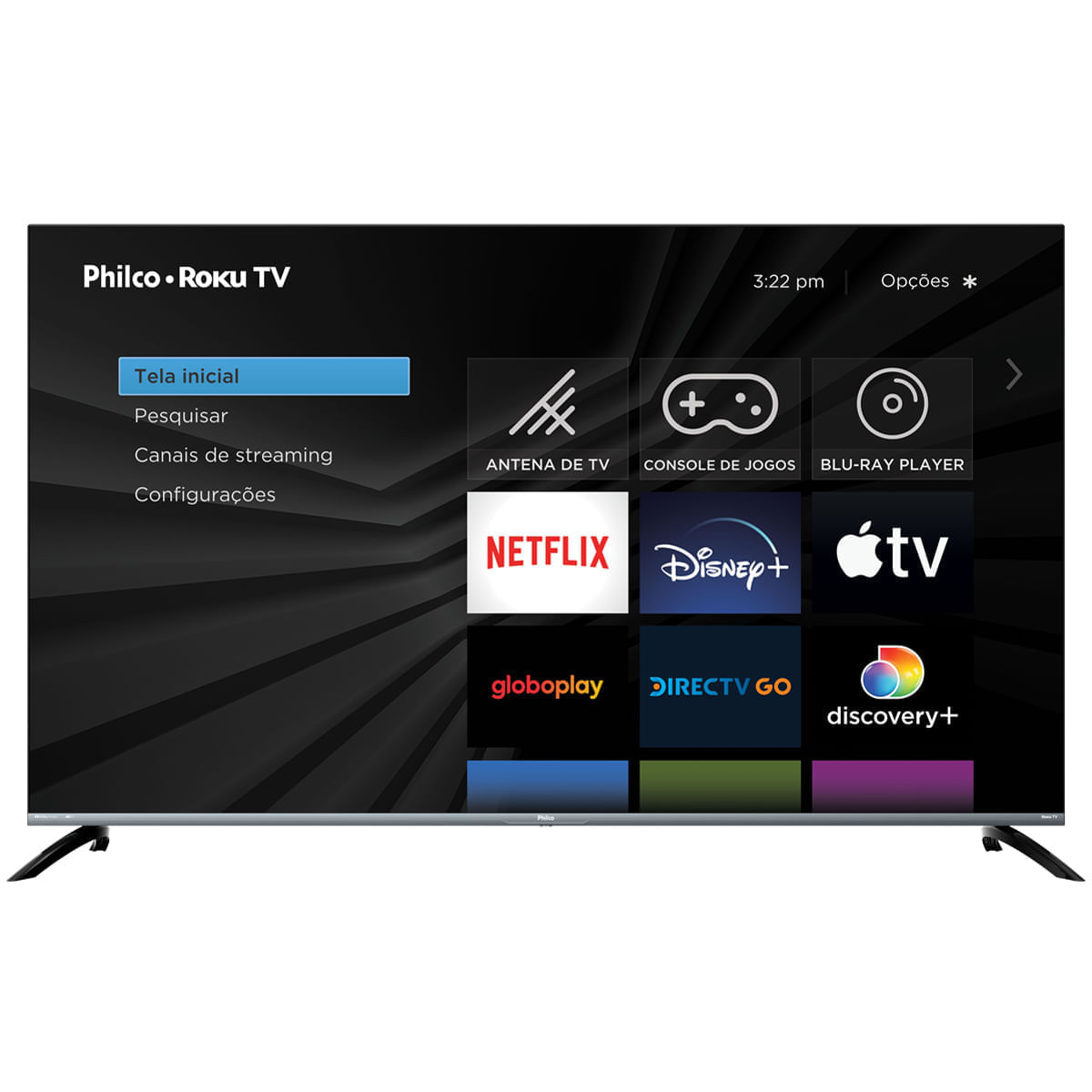 Smart TV 58" Philco LED 4K Roku Dolby Áudio PTV58G70R2CSGBL Bivolt