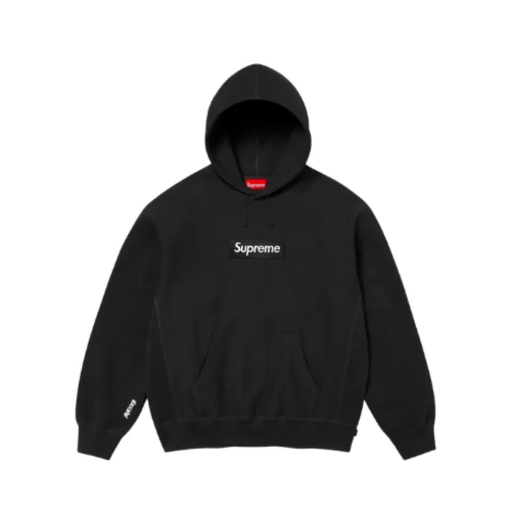 Moletom Supreme Box Logo Black FW25-W15 — XG, Novo