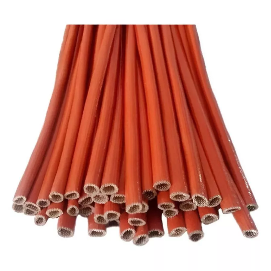 Foto 2 de Espaguete protetor térmico para fios 180°C silicone 10mm (metro)