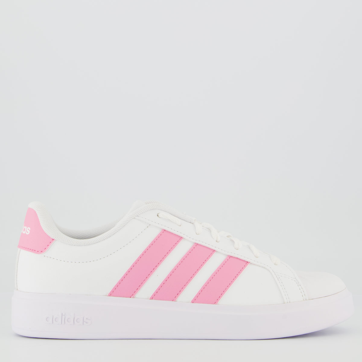 Tênis Adidas Streettalk Juvenil Branco e Rosa