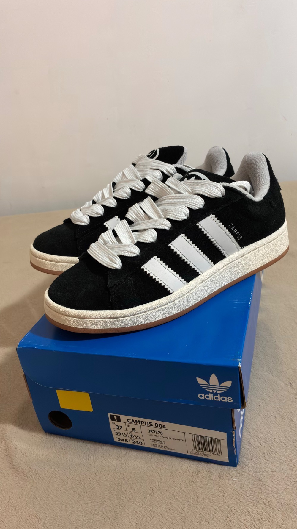adidas Campus 00s Core Black Cloud Off White — 37, Usado