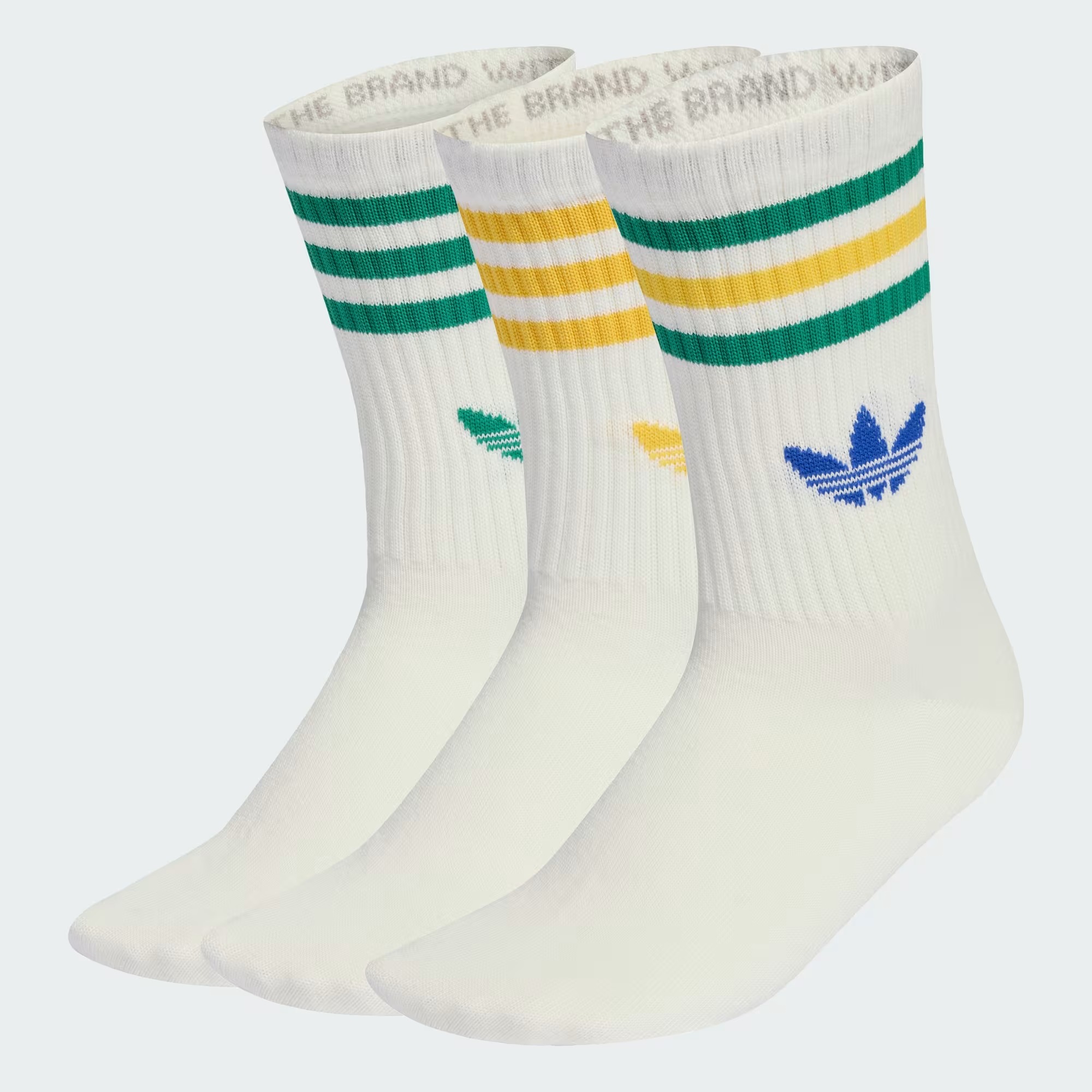 Kit Meia adidas Três Listras Off White — P, Novo