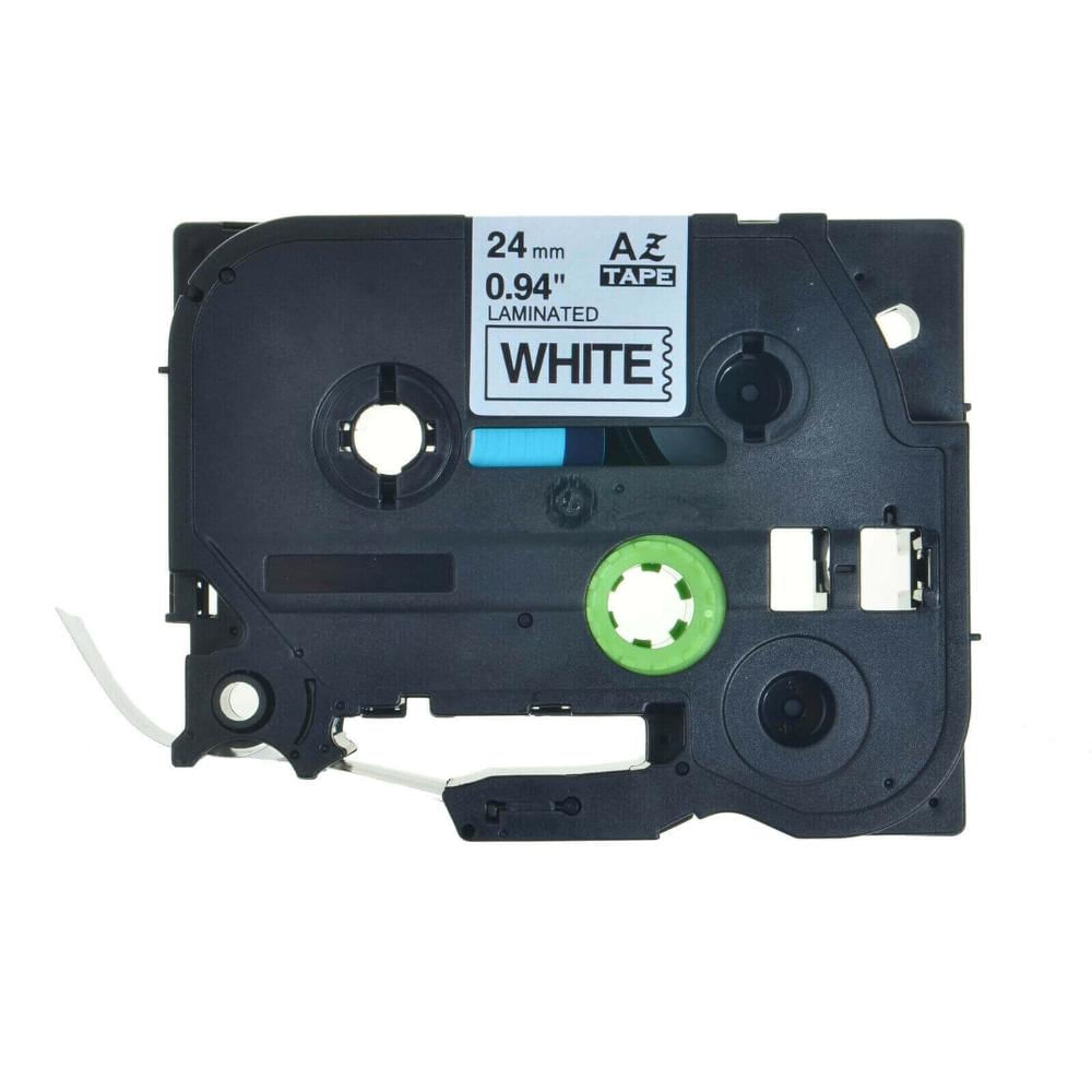 Foto 2 de Fita Brother TZE-251 24mm Preto/Branco