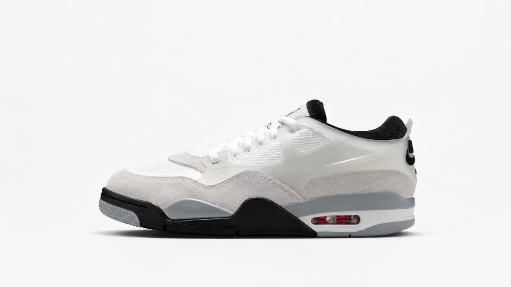 Air Jordan 4 RM White Light Smoke Grey Black — 41, Novo