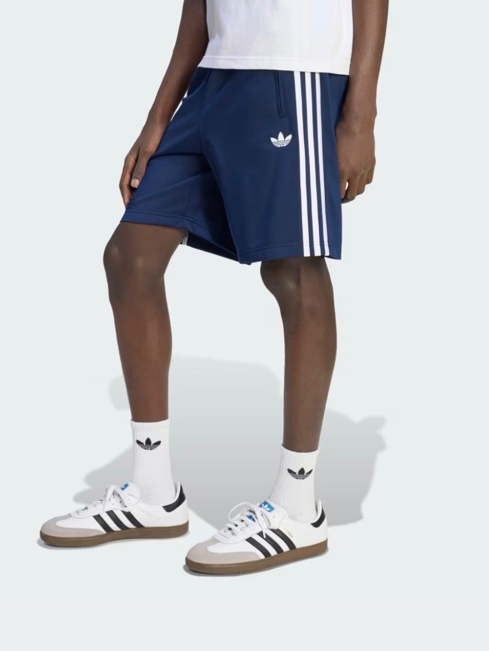 Shorts adidas Firebird Night Indigo — P / M / G / XG / XXG, Novo