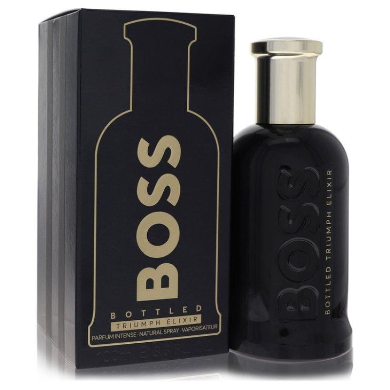 Perfume Boss Bottled Triumph Elixir 100 ML Eau De Parfum Intense Spray Masculino