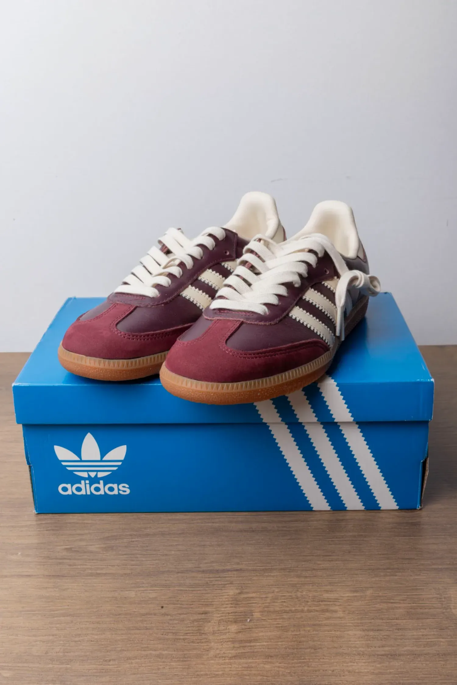 adidas Samba OG Maroon Cream White — 35, Novo