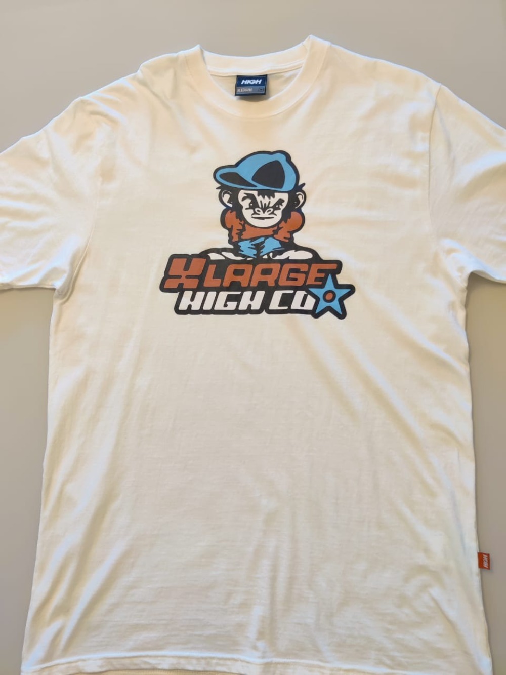 XLarge x High Company Camiseta Monkey White — M, Usado