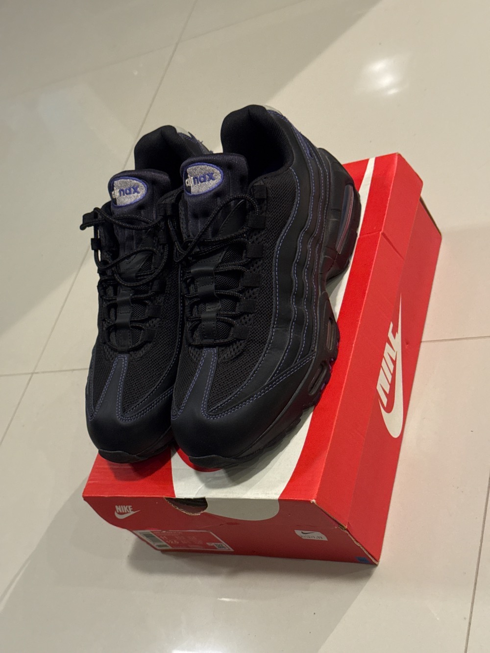 Nike Air Max 95 OG Black Persian Violet — 43, Usado