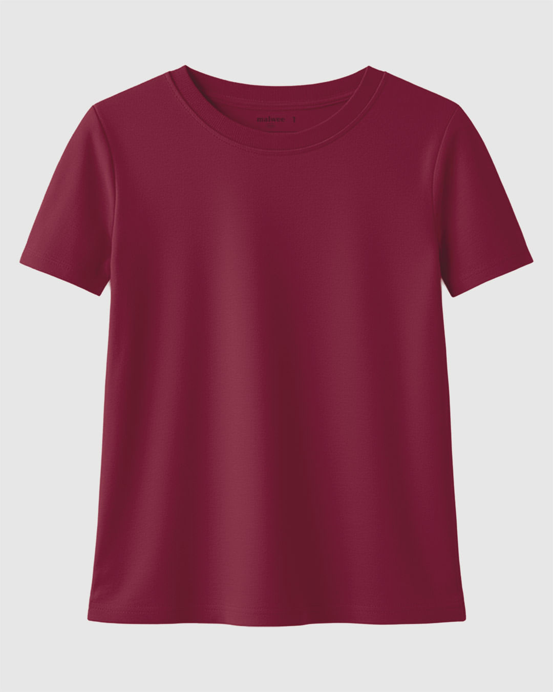 Blusa Infantil Menina Decote Redondo Em Algodão Malwee Kids — Vermelho - 8