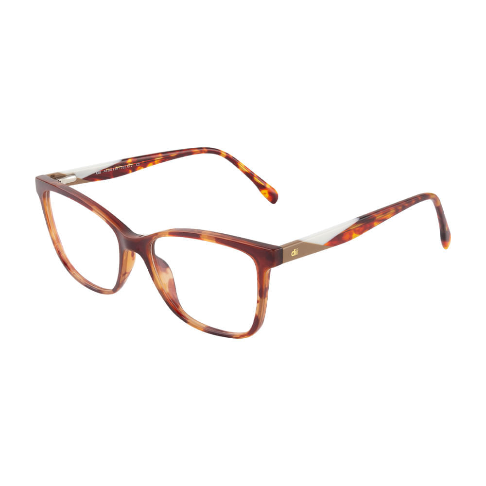 Armação para Óculos de Grau Feminino Dii Collection 1 1702 Demi Marrom