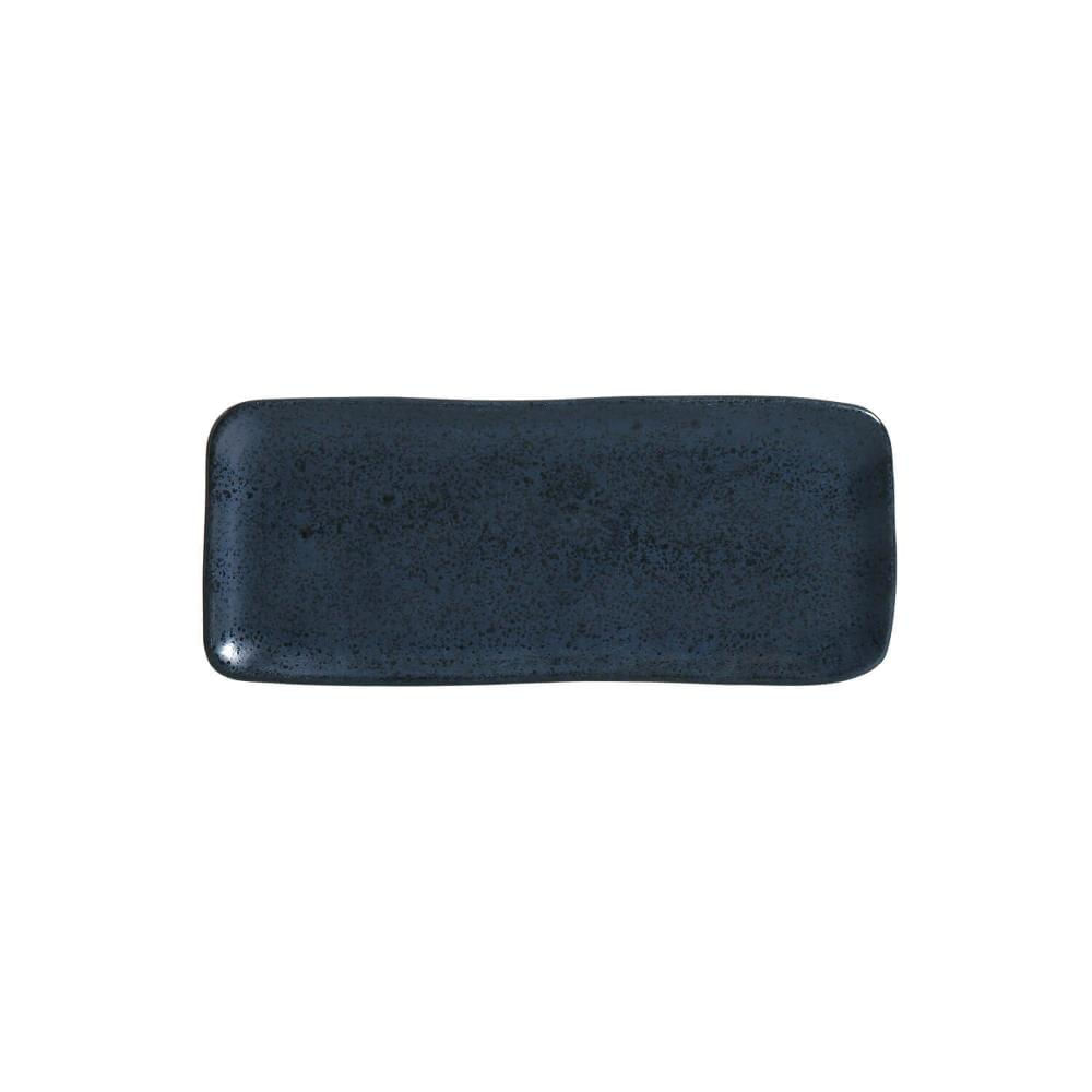 Conjunto com 4 Travessas Retangular Pequena Orgânico Night Blue 22x9,5cm