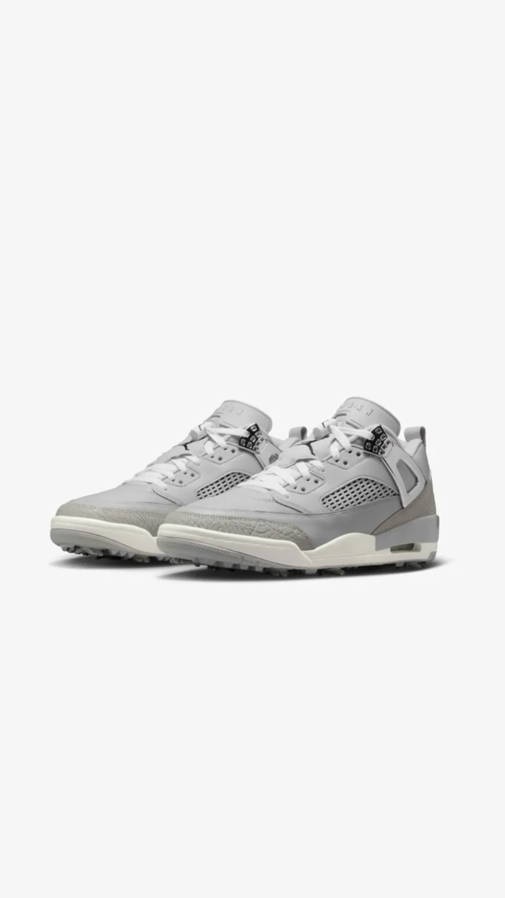 Air Jordan Spizike Low Golf Light Iron Ore Neutral Grey Sail Black — 37 / 38 / 39 / 40 / 41 / 42 / 43, Novo