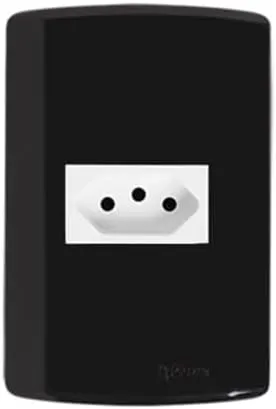 TOMADA 2P+T 10A 250V C/ PLACA 4X2 PLUZIE