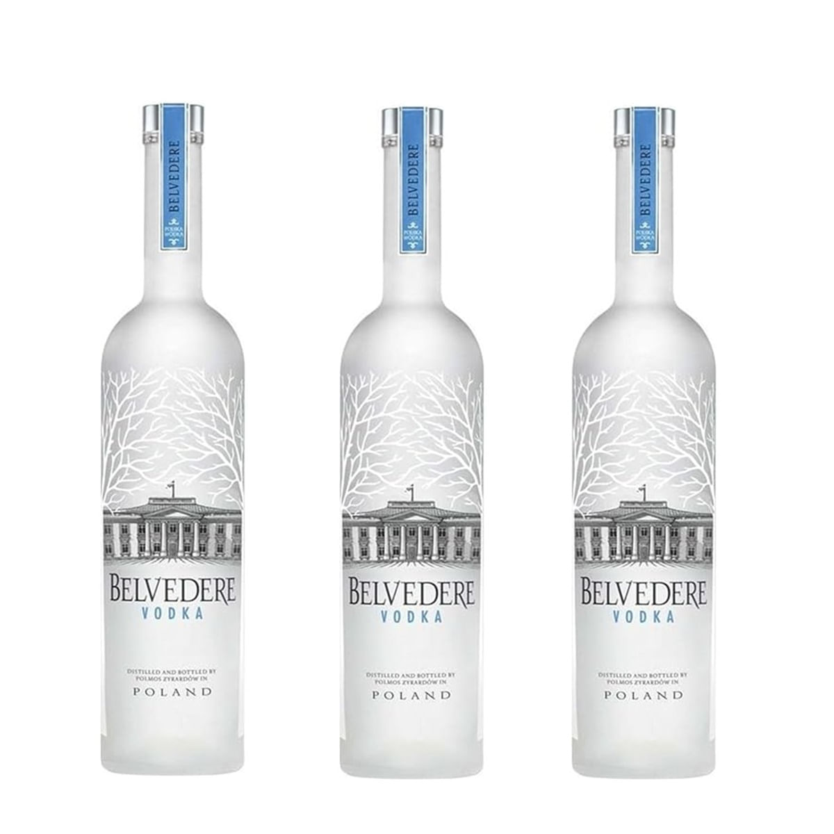 Kit 03 Belvedere Vodka Pure Polonesa 700ml