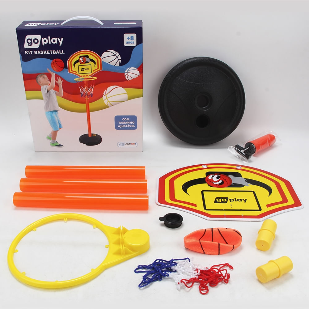 Foto 2 de Go Play Kit Basketball Com Pedestal Ajustável Multikids - BR951 BR951