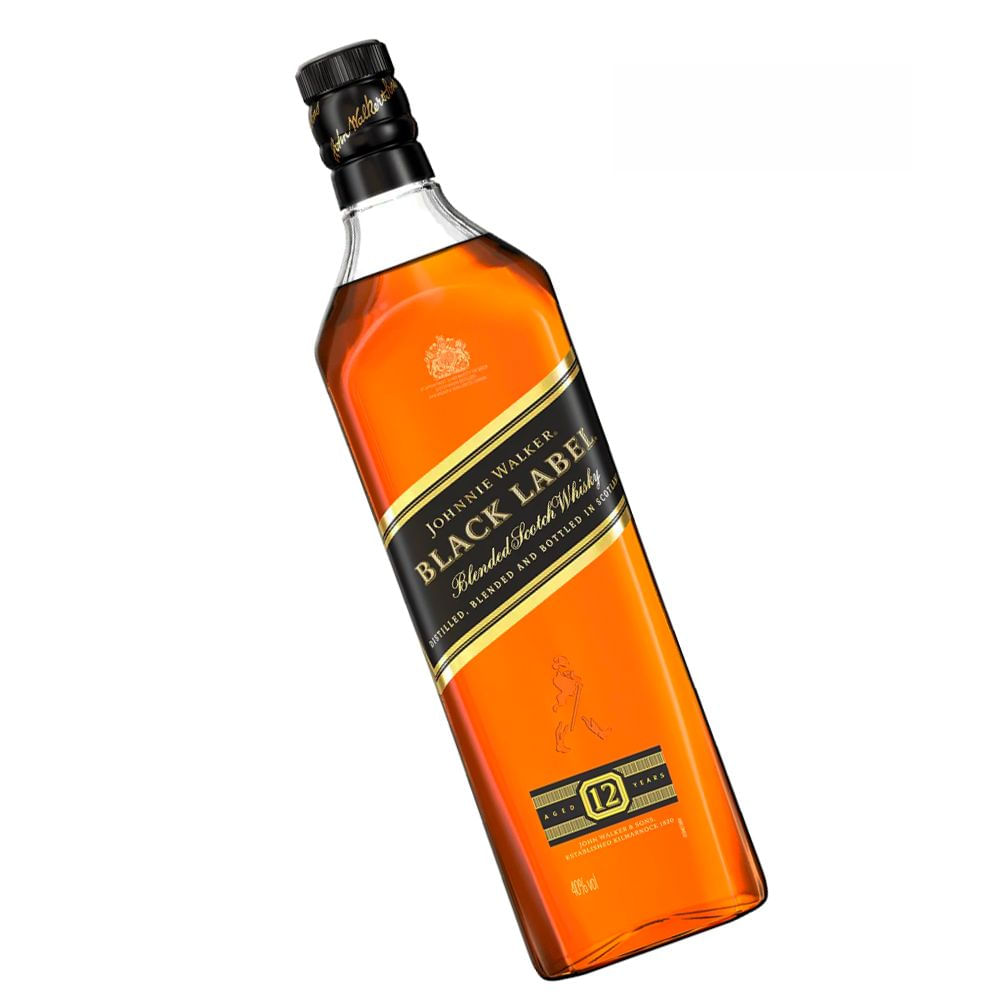 Foto 2 de Johnnie Walker Black Label Blended Scotch Whisky 1000ml