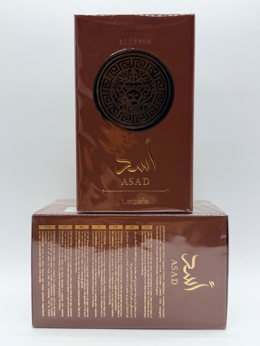 Perfume Lattafa Asad Bourbon Eau de Parfum 100ml — único, Novo