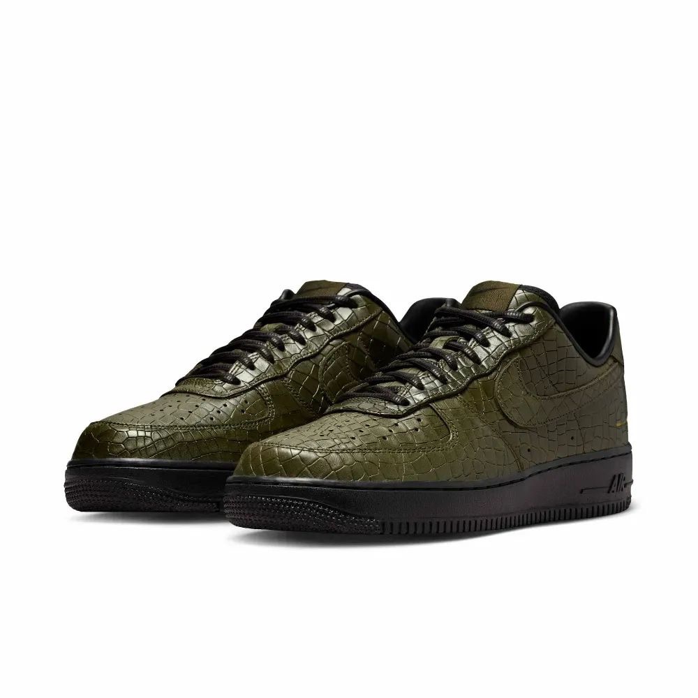 Nike Air Force 1 Low Premium Morse Code Cargo Khaki Croc — 42, Novo