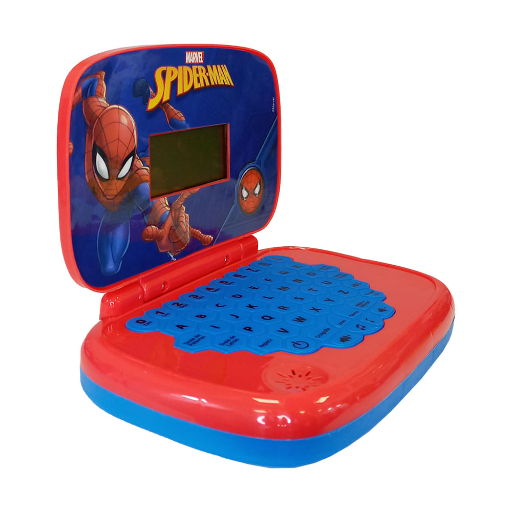 Foto 4 de Kit Homem-Aranha - Laptop Infantil Bilíngue + 5 Mini Veiculos Pull Back