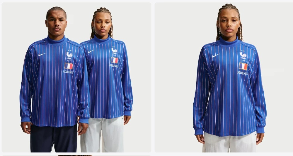 France x Jacquemus x Nike Camiseta Long Sleeve Goleiro Blue — XXG, Novo