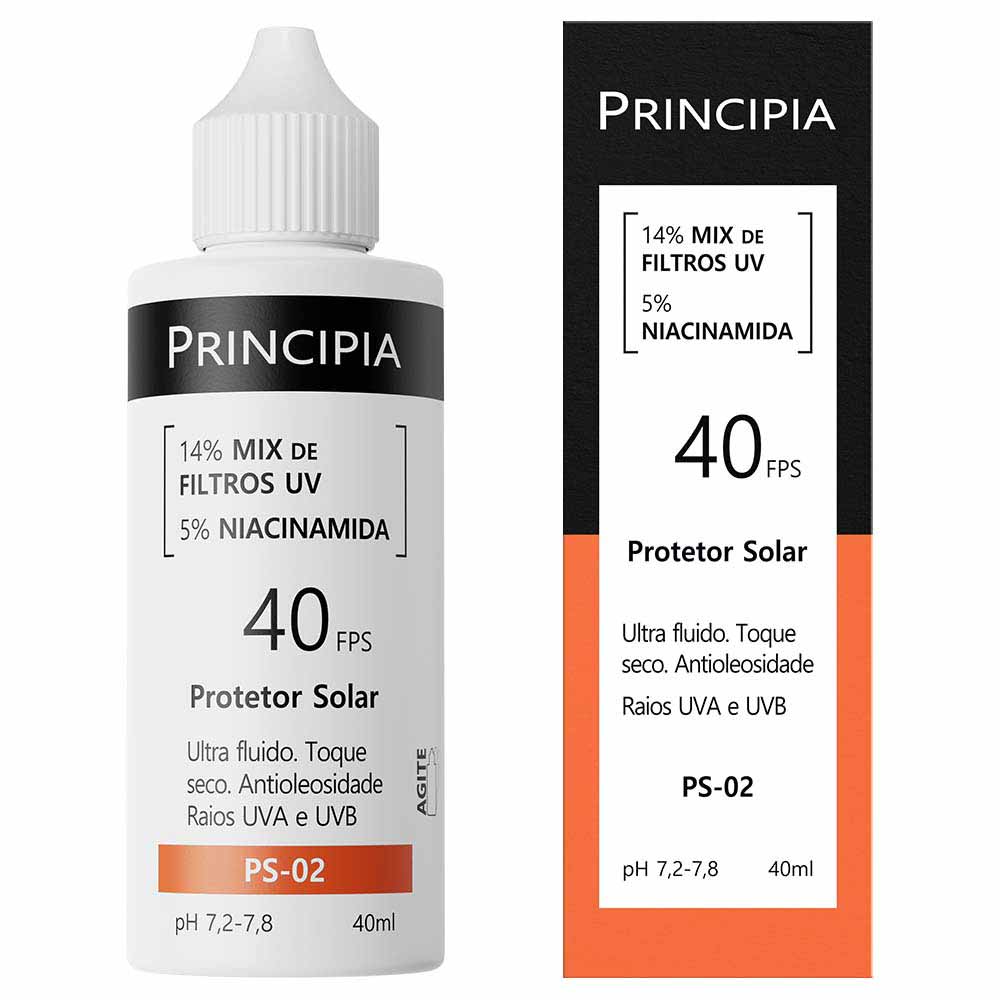 Protetor Solar Facial Principia Skincare PS-02 FPS 40 — 40ml