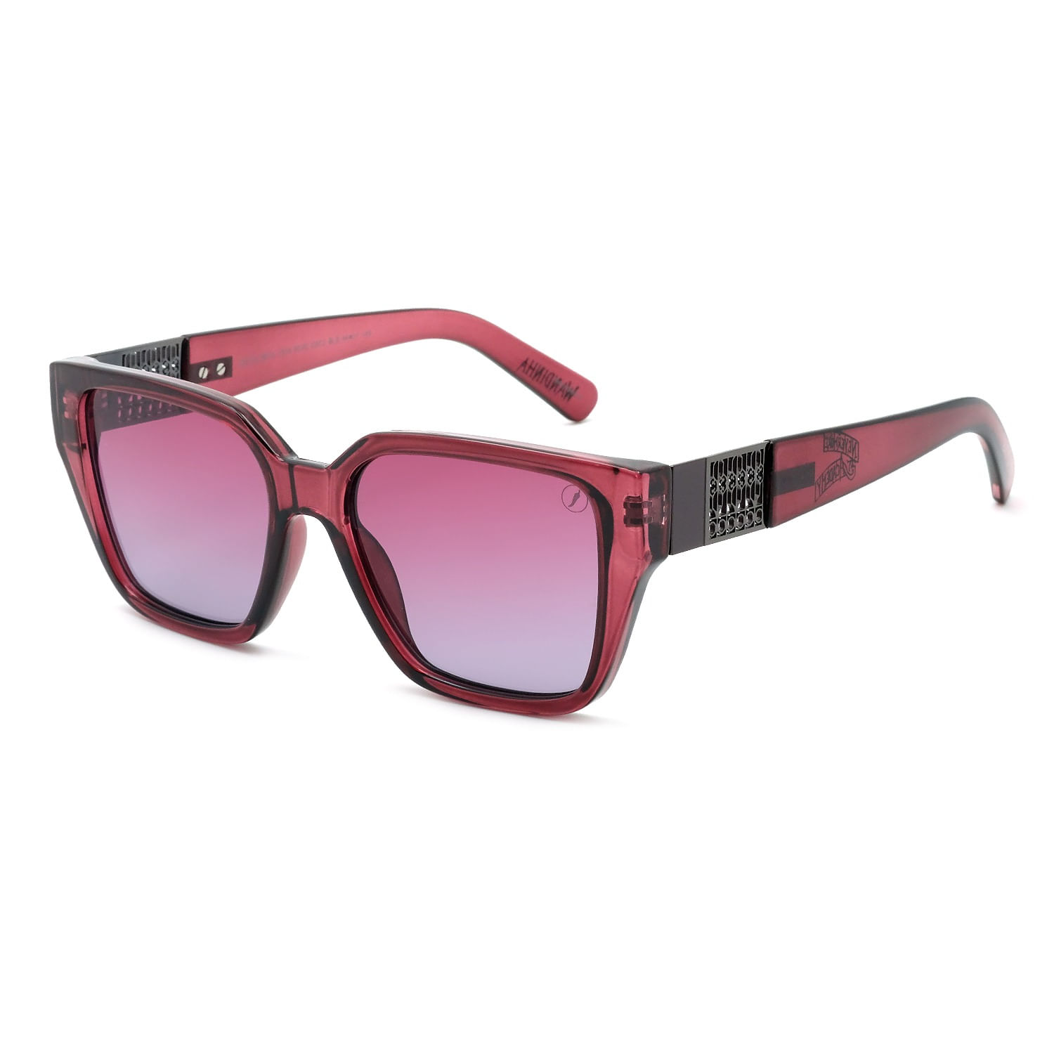 Óculos de Sol Feminino Wandinha Nevermore Academy Quadrado Roxo OC.CL.5014.1314 M
