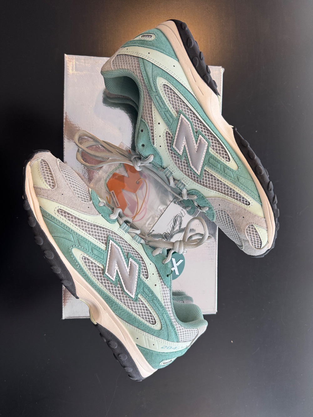 Kith x New Balance 204L Green Silver — 41, Novo
