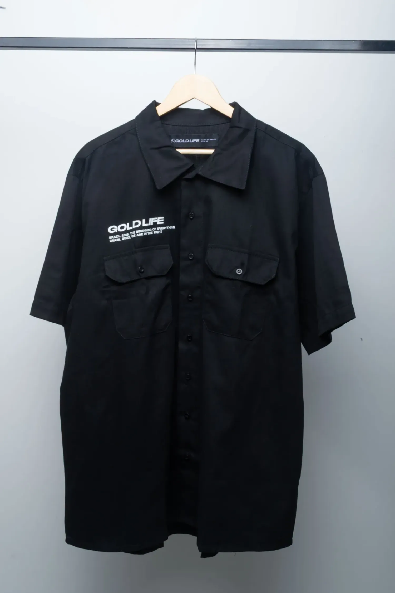 Camisa Gold Life Sarja Black — P / M / XG, Novo