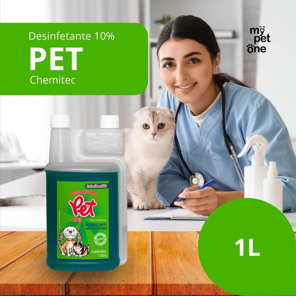 Desinfetante E Antiseptico Pet Chemitec 1L