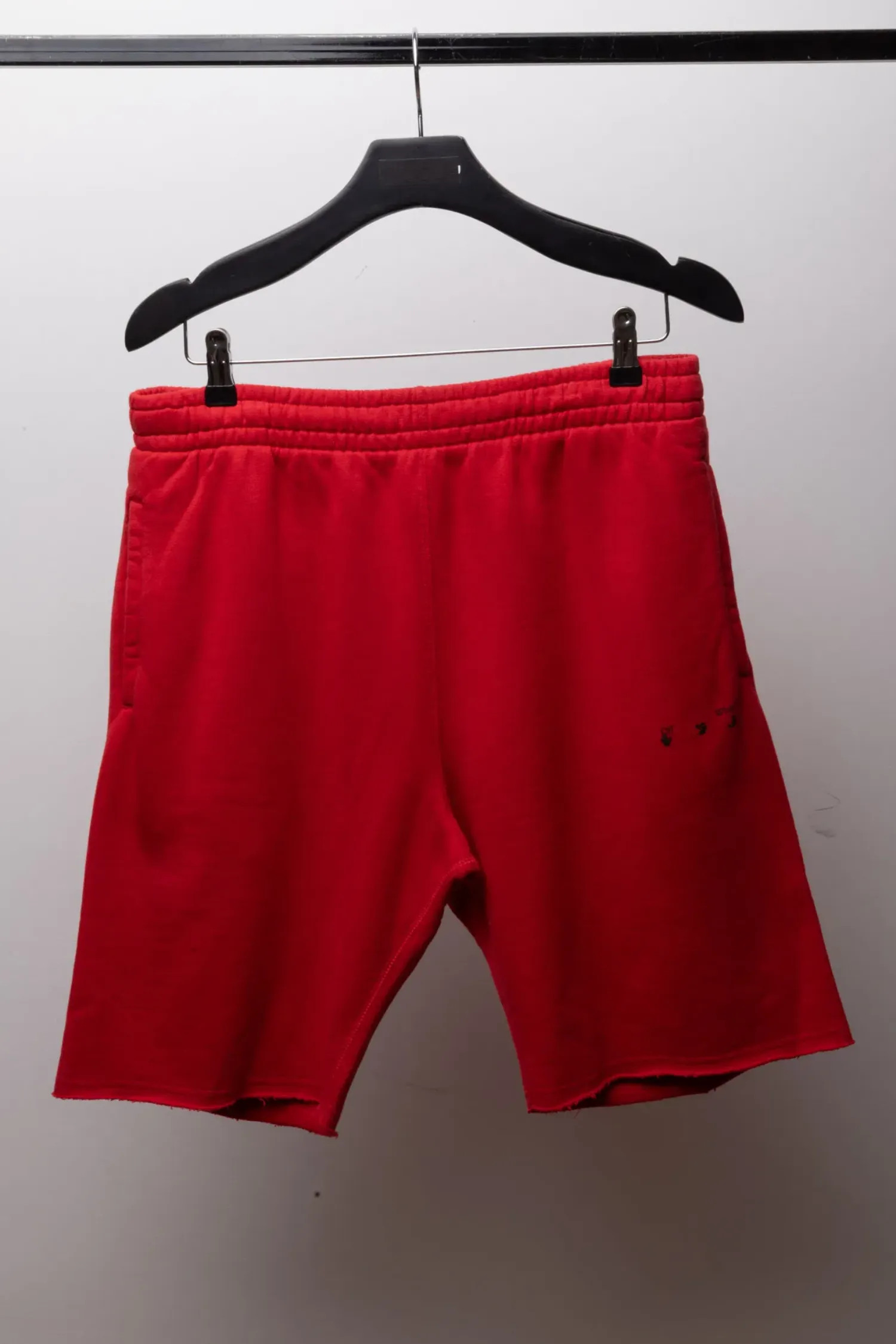 Shorts Off-White Logo Red — M, Novo