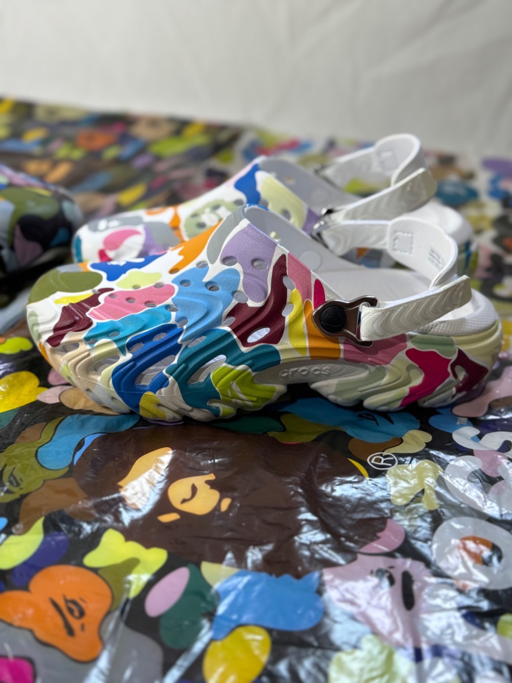 BAPE x Crocs Echo II Multi Camo White — 41, Novo
