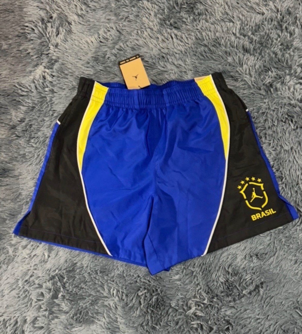 Shorts Air Jordan Brasil Brooklyn 5" Old Royal — XG, Novo