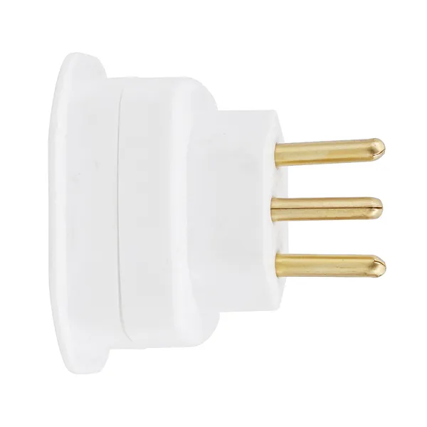ADAPTADOR UNIVERSAL 2P+T 10A/250V BRANCO - GRANEL DANEVA